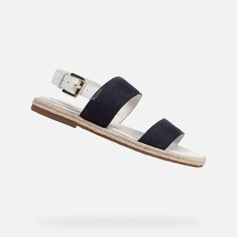 Sandalias Geox Senhora Azuis/Branco - Kolleen - SAHCU6705